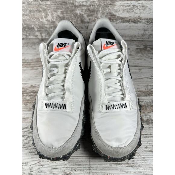 Women's Nike Waffle Racer Crater Summit White/Black Photon Dust Sneakers Sz 8.5 - Picture 4 of 11